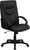 Flash Furniture BT-238-BK-GG High Back Black Leather Executive Swivel Chair | Office Chairs | Modishstore