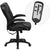 Flash Furniture Massaging Black Leather Executive Swivel Office Chair | Office Chairs | Modishstore-4