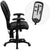 Flash Furniture Mid-Back Massaging Black Leather Executive Swivel Office Chair | Office Chairs | Modishstore-3