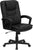 Flash Furniture BT-2921-BK-GG High Back Black Leather Executive Swivel Chair with Arms | Office Chairs | Modishstore