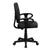 Flash Furniture Mid-Back Black Leather Ergonomic Swivel Task Chair With Height Adjustable Arms | Office Chairs | Modishstore-3