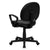 Flash Furniture Mid-Back Black Leather Ergonomic Swivel Task Chair With Arms | Office Chairs | Modishstore-3
