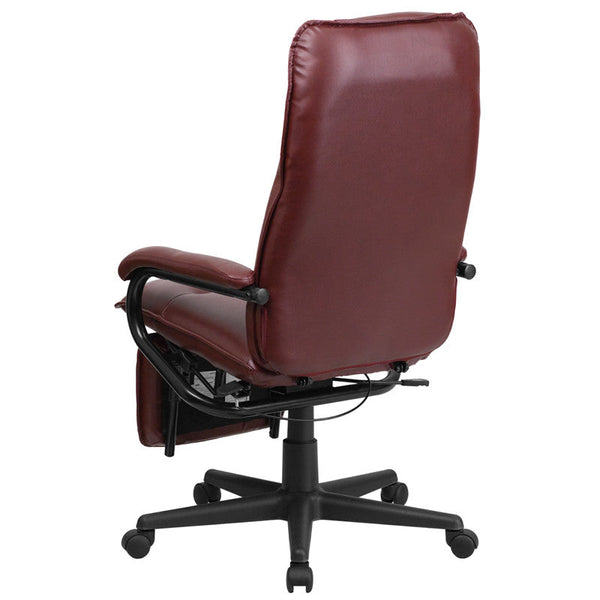 Flash Furniture High Back Burgundy Leather Executive Reclining Swivel Office Chair | Office Chairs | Modishstore-4