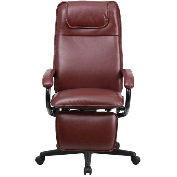 Flash Furniture High Back Burgundy Leather Executive Reclining Swivel Office Chair | Office Chairs | Modishstore-3