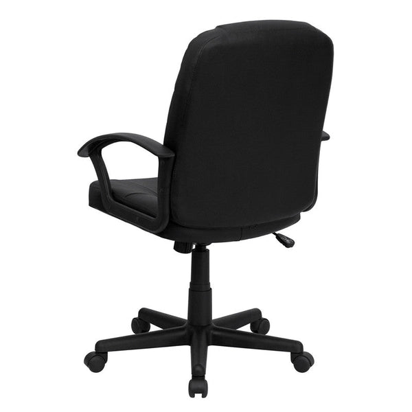 Flash Furniture Mid-Back Black Leather Executive Swivel Office Chair | Office Chairs | Modishstore-3
