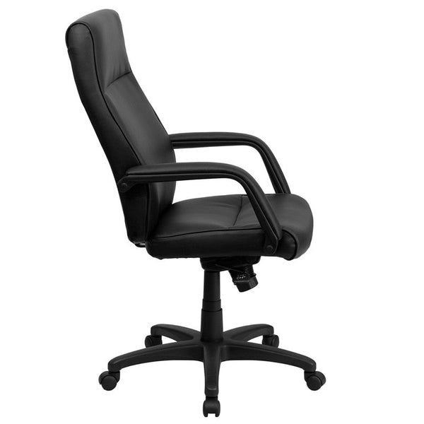 Flash Furniture High Back Black Leather Executive Swivel Office Chair With Memory Foam Padding | Office Chairs | Modishstore-4