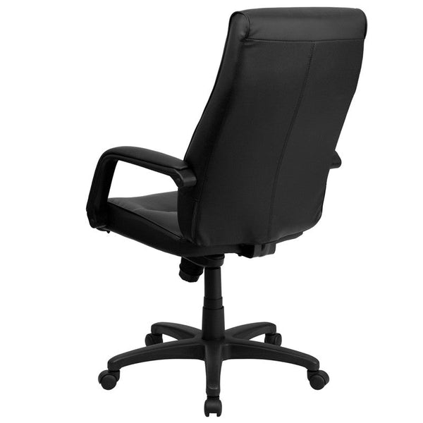 Flash Furniture High Back Black Leather Executive Swivel Office Chair With Memory Foam Padding | Office Chairs | Modishstore-3