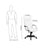 Flash Furniture High Back White Leather Executive Swivel Office Chair With Memory Foam Padding | Office Chairs | Modishstore-5