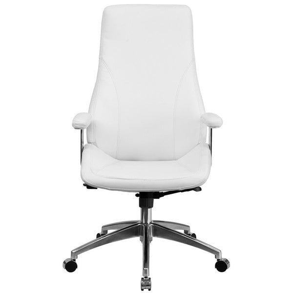 Flash Furniture High Back White Leather Executive Swivel Office Chair | Office Chairs | Modishstore-2