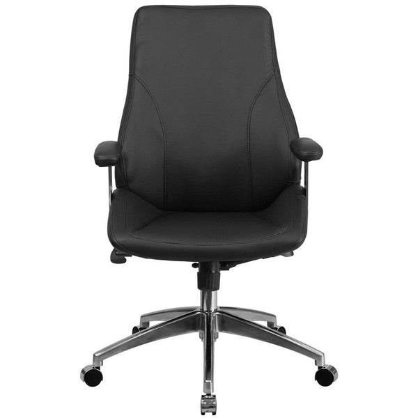 Flash Furniture Mid-Back Leather Executive Swivel Office Chair | Office Chairs | Modishstore-2