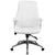 Flash Furniture BT-90068M-WH-GG Mid-Back White Leather Executive Swivel Office Chair | Office Chairs | Modishstore-2