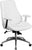 Flash Furniture BT-90068M-WH-GG Mid-Back White Leather Executive Swivel Office Chair | Office Chairs | Modishstore