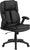 Flash Furniture Extreme Comfort High Back Black Leather Executive Swivel Office Chair With Flip-Up Arms | Office Chairs | Modishstore