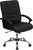 Flash Furniture Mid-Back Black Leather Swivel Manager's Chair | Office Chairs | Modishstore