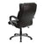 Flash Furniture BT-9088-BRN-GG High Back Espresso Brown Leather Executive Swivel Office Chair | Office Chairs | Modishstore-3