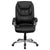 Flash Furniture High Back Massaging Black Leather Executive Swivel Office Chair With Silver Base | Office Chairs | Modishstore-2