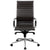 Flash Furniture High Back Brown Ribbed Upholstered Leather Executive Swivel Office Chair | Office Chairs | Modishstore-2