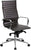 Flash Furniture High Back Brown Ribbed Upholstered Leather Executive Swivel Office Chair | Office Chairs | Modishstore