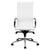 Flash Furniture High Back White Ribbed Upholstered Leather Executive Swivel Office Chair | Office Chairs | Modishstore-2