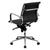 Flash Furniture Mid-Back Black Ribbed Upholstered Leather Swivel Conference Chair | Office Chairs | Modishstore-3
