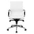 Flash Furniture Mid-Back White Ribbed Upholstered Leather Swivel Conference Chair | Office Chairs | Modishstore-2