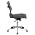 Flash Furniture Armless Black Ribbed Leather Swivel Conference Chair | Office Chairs | Modishstore-4