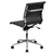 Flash Furniture Armless Black Ribbed Leather Swivel Conference Chair | Office Chairs | Modishstore-3