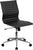 Flash Furniture Armless Black Ribbed Leather Swivel Conference Chair | Office Chairs | Modishstore