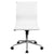 Flash Furniture Mid-Back Armless White Ribbed Upholstered Leather Swivel Conference Chair | Office Chairs | Modishstore-3