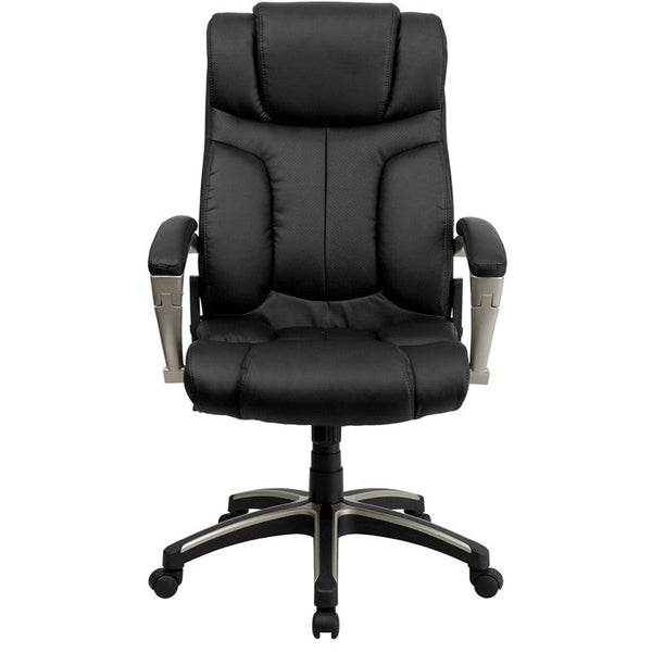 Flash Furniture High Back Folding Black Leather Executive Swivel Office Chair | Office Chairs | Modishstore-2