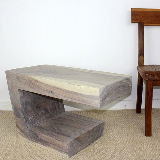 Haussmann Balance Table 18" H - Agate Grey | End Tables | Modishstore