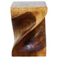 Haussmann Big Twist Stool 14" Sq - Walnut | Stools & Benches | Modishstore-2