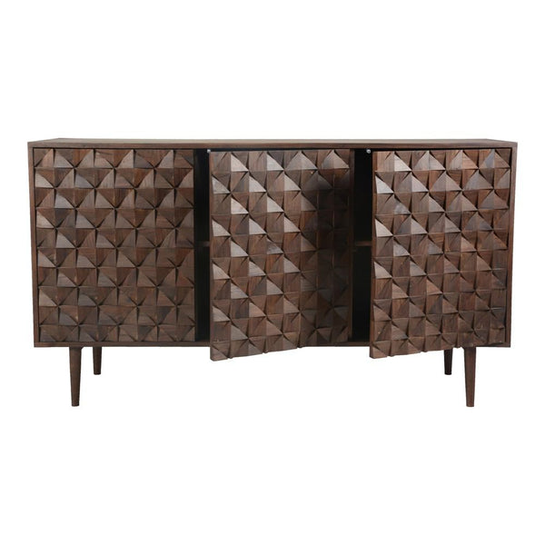 Moe's Home Collection Pablo 3 Door Sideboard | Modishstore | Sideboards-6