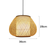 Bamboo Wicker Rattan Hand Shade Pendant Light by Artisan Living-4