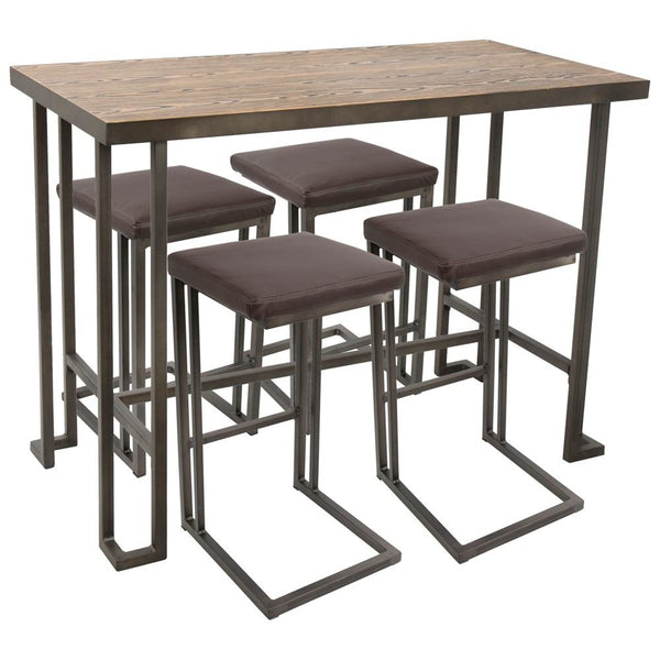 LumiSource Roman Counter Height Dining Set | Modishstore | Dining Sets
