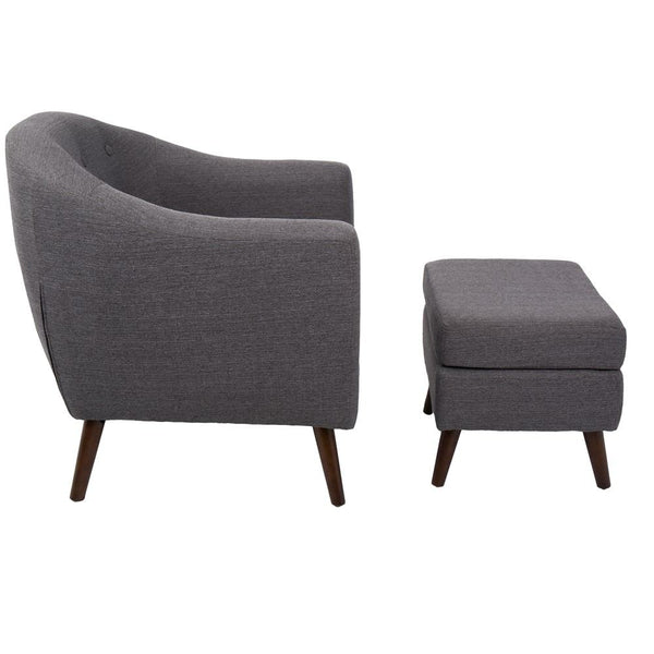 LumiSource Rockwell Chair with Ottoman-38