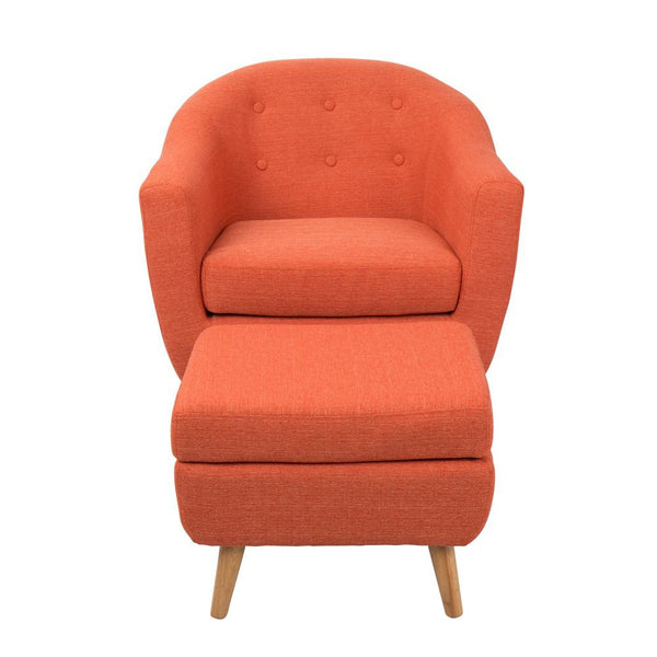 LumiSource Rockwell Chair with Ottoman-32