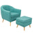 LumiSource Rockwell Chair with Ottoman-45