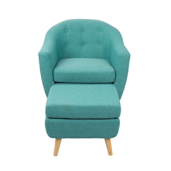 LumiSource Rockwell Chair with Ottoman-27