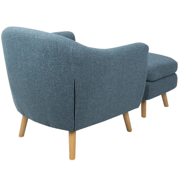 LumiSource Rockwell Chair with Ottoman-10