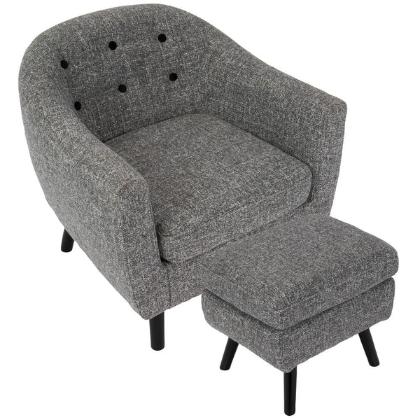 LumiSource Rockwell Chair with Ottoman-20