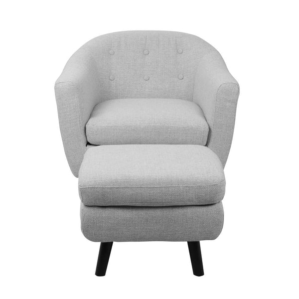 LumiSource Rockwell Chair with Ottoman-13