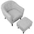 LumiSource Rockwell Chair with Ottoman-4