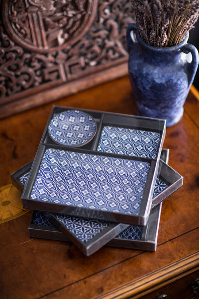 Vagabond Vintage Ceramic Serving Set with Flower Pattern | Modishstore | Dinnerware