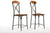 baxton studio broxburn light brown wood metal bar stool set of 2 | Modish Furniture Store-3