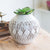 Kalalou Round Geometric Ceramic Vessel | Modishstore | Planters, Troughs & Cachepots