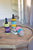 Kalalou Set of Three Crocheted Fique Wine Bags | Modishstore | Wine & Bar Accessories