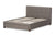 baxton studio brandy modern and contemporary grey fabric upholstered king size platform bed with storage drawer | Modish Furniture Store-7