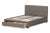 baxton studio brandy modern and contemporary grey fabric upholstered king size platform bed with storage drawer | Modish Furniture Store-8