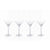 Zodax 6.75-Inch Tall Keely Fish Cut Martini Glass - Set of 4 | Drinkware | Modishstore